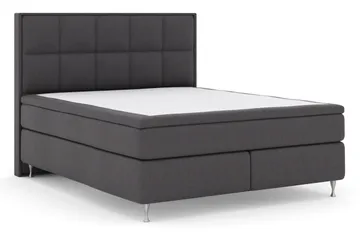 Select No 4 Komplett Sängpaket 180x200 Medium - Mörkgrå/Silver - Möbler - Sovrum - Sängar - Komplett Sängpaket