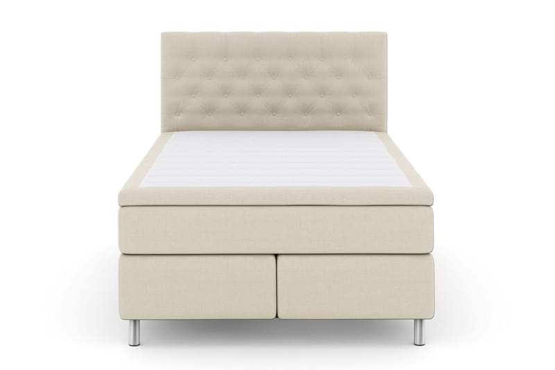 Select No 4 Kontinentalsäng 160x200 Fast/Medium, Beige/Metall