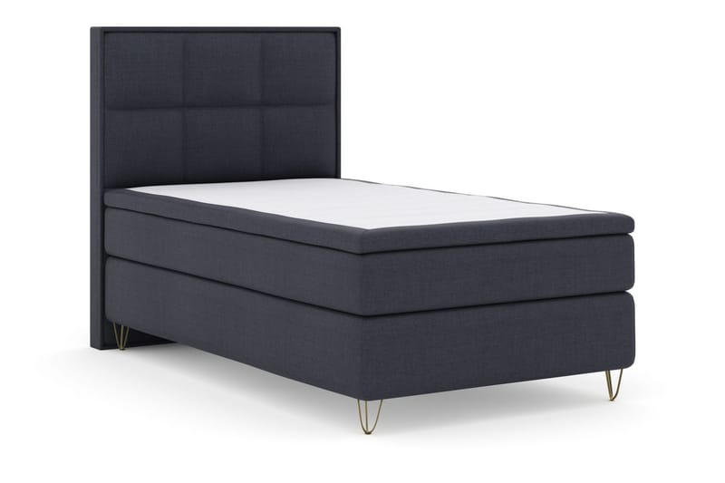 Select No 5 Komplett Sängpaket 120x200 Medium Latex - Blå/Metall V-form - Möbler - Sovrum - Sängar - Komplett Sängpaket