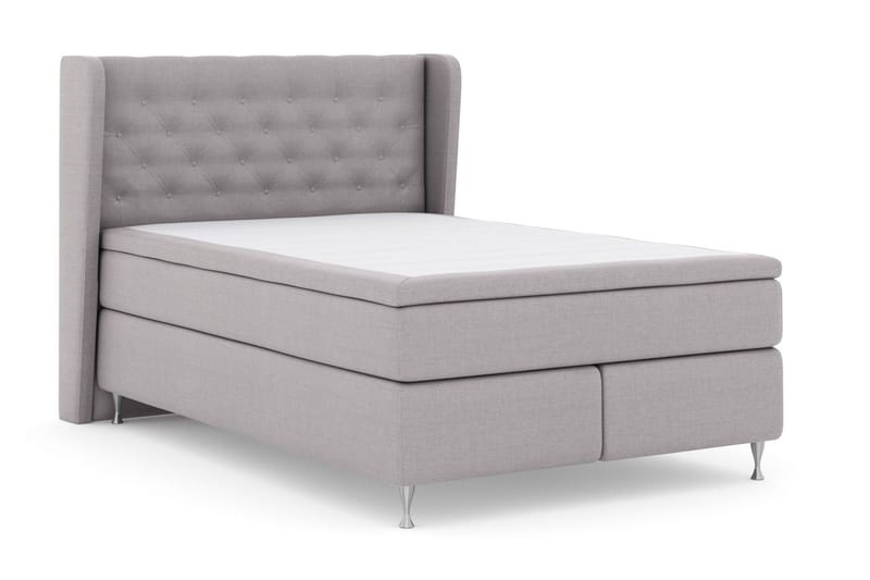 Select No 5 Komplett Sängpaket 140x200 Fast Watergel - Ljusgrå/Silver - Möbler - Sovrum - Sängar - Komplett Sängpaket