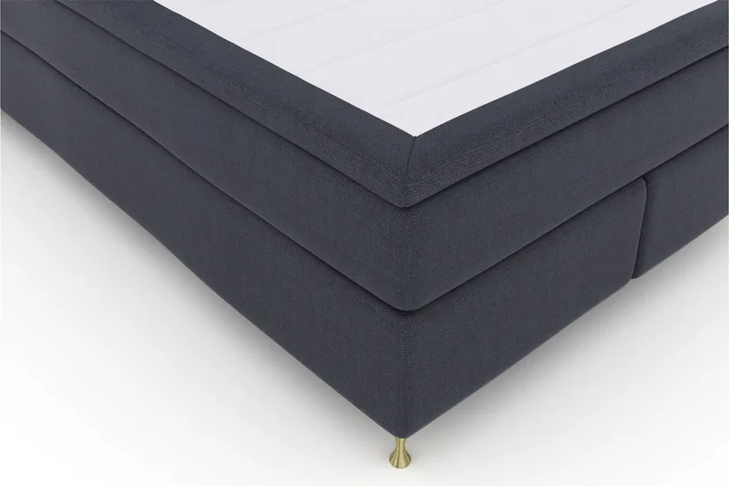Select No 5 Komplett Sängpaket 140x200 Fast/Medium Latex - Blå/Guld - Möbler - Sovrum - Sängar - Komplett Sängpaket