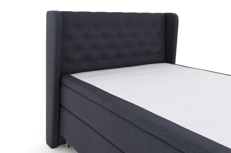 Select No 5 Komplett Sängpaket 140x200 Fast/Medium Latex - Blå/Guld - Möbler - Sovrum - Sängar - Komplett Sängpaket