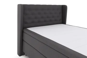 Select No 5 Komplett Sängpaket 140x200 Fast/Medium Latex - Mörkgrå/Silver - Möbler - Sovrum - Sängar - Komplett Sängpaket