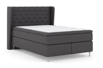 Select No 5 Komplett Sängpaket 140x200 Fast/Medium Latex - Mörkgrå/Silver - Möbler - Sovrum - Sängar - Komplett Sängpaket