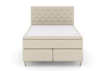 Select No 5 Komplett Sängpaket 140x200 Fast/Medium Watergel - Beige/Metall V-form - Möbler - Sovrum - Sängar - Komplett Sängpaket