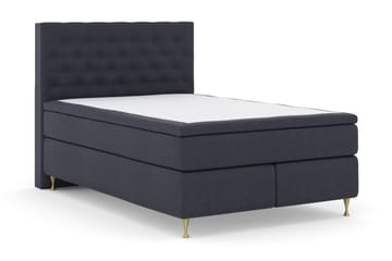 Select No 5 Komplett Sängpaket 140x200 Fast/Medium Watergel - Blå/Guld - Möbler - Sovrum - Sängar - Komplett Sängpaket