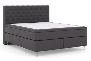 Select No 5 Komplett Sängpaket 160x200 Fast Latex - Mörkgrå/Silver - Möbler - Sovrum - Sängar - Komplett Sängpaket