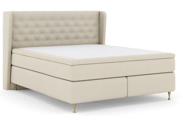 Select No 5 Komplett Sängpaket 180x200 Fast/Medium Latex - Beige/Guld - Möbler - Sovrum - Sängar - Komplett Sängpaket
