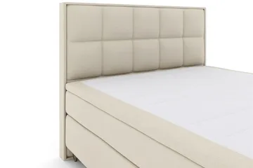 Select No 5 Komplett Sängpaket 180x200 Medium Latex - Beige/Metall V-form - Möbler - Sovrum - Sängar - Komplett Sängpaket