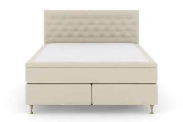 Select No 5 Komplett Sängpaket 180x200 Medium Watergel - Beige/Guld - Möbler - Sovrum - Sängar - Komplett Sängpaket