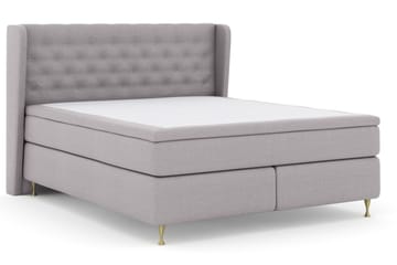 Select No 5 Komplett Sängpaket 180x200 Medium Watergel - Ljusgrå/Guld - Möbler - Sovrum - Sängar - Komplett Sängpaket