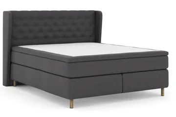 Select No 5 Komplett Sängpaket 210x210 Fast/Medium Watergel - Mörkgrå/Koppar - Möbler - Sovrum - Sängar - Komplett Sängpaket