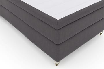 Select No 5 Kontinentalsäng 120x200 Fast Latex - Mörkgrå/Metall V-Form - Möbler - Sovrum - Sängar - Kontinentalsängar