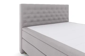 Select No 5 Kontinentalsäng 160x200 Fast/Medium Latex - Ljusgrå/Guld - Möbler - Sovrum - Sängar - Kontinentalsängar