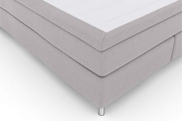 Select No 5 Kontinentalsäng 160x200 Fast/Medium Latex - Ljusgrå/Metall - Möbler - Sovrum - Sängar - Kontinentalsängar