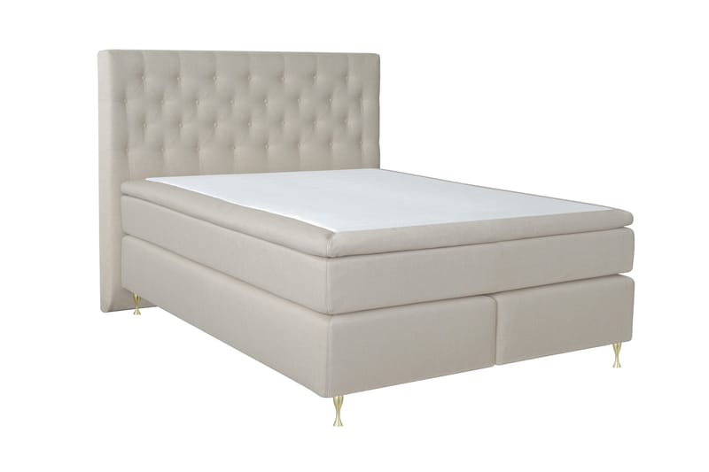 Select No 5 Kontinentalsäng 180x200 Fast Latex - Beige/Guld - Möbler - Sovrum - Sängar - Kontinentalsängar