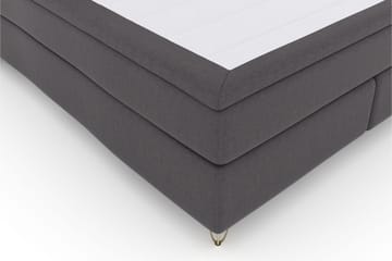 Select No 5 Kontinentalsäng 210x210 Fast Latex - Mörkgrå/Metall V-Form - Möbler - Sovrum - Sängar - Kontinentalsängar