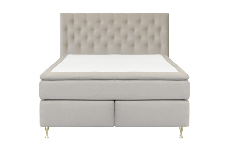 Select No 5 Kontinentalsäng 210x210 Fast/Medium Watergel, Beige/Guld