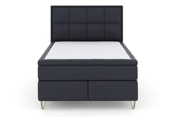 Select No 6 Komplett Sängpaket 140x200 Fast Memory/Pocket - Blå/Metall V-form - Möbler - Sovrum - Sängar - Komplett Sängpaket
