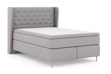 Select No 6 Komplett Sängpaket 140x200 F/M Latex/Memory - Ljusgrå/Silver - Möbler - Sovrum - Sängar - Komplett Sängpaket