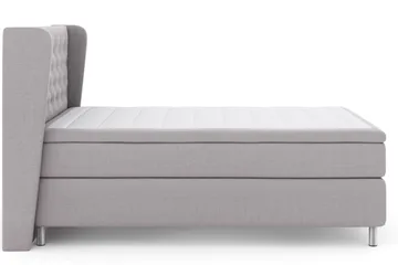 Select No 6 Komplett Sängpaket 140x200 F/M Memory/Pocket - Ljusgrå/Metall - Möbler - Sovrum - Sängar - Komplett Sängpaket