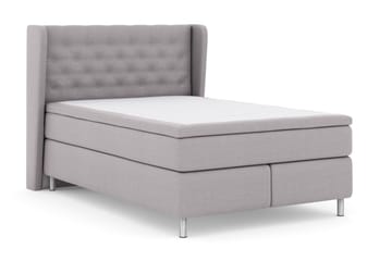 Select No 6 Komplett Sängpaket 140x200 F/M Memory/Pocket - Ljusgrå/Metall - Möbler - Sovrum - Sängar - Komplett Sängpaket
