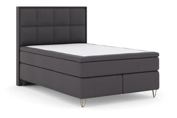 Select No 6 Komplett Sängpaket 140x200 Medium Memory/Pocket - Mörkgrå/Metall V-form - Möbler - Sovrum - Sängar - Komplett Sängpaket