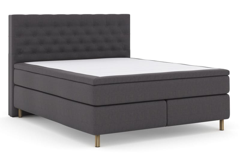 Select No 6 Komplett Sängpaket 160x200 Fast Latex/Memory - Mörkgrå/Koppar - Möbler - Sovrum - Sängar - Komplett Sängpaket