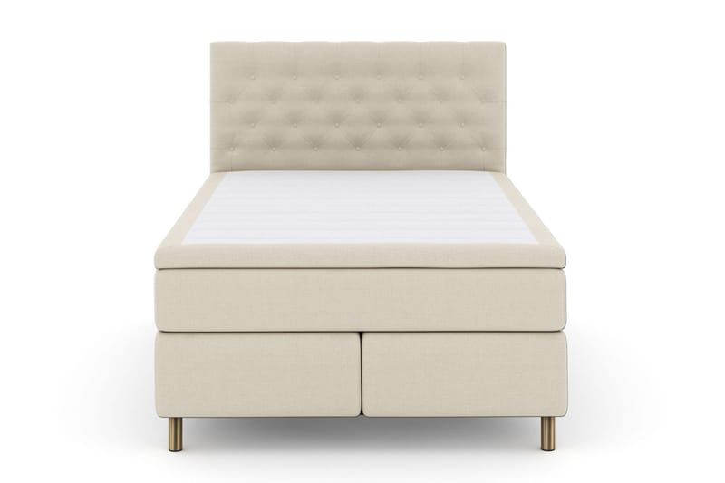 Select No 6 Komplett Sängpaket 160x200 Fast Watergel, Beige/Koppar