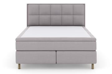 Select No 6 Komplett Sängpaket 160x200 F/M Memory/Pocket - Ljusgrå/Koppar - Möbler - Sovrum - Sängar - Komplett Sängpaket