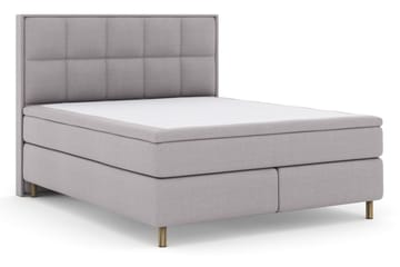 Select No 6 Komplett Sängpaket 160x200 F/M Memory/Pocket - Ljusgrå/Koppar - Möbler - Sovrum - Sängar - Komplett Sängpaket