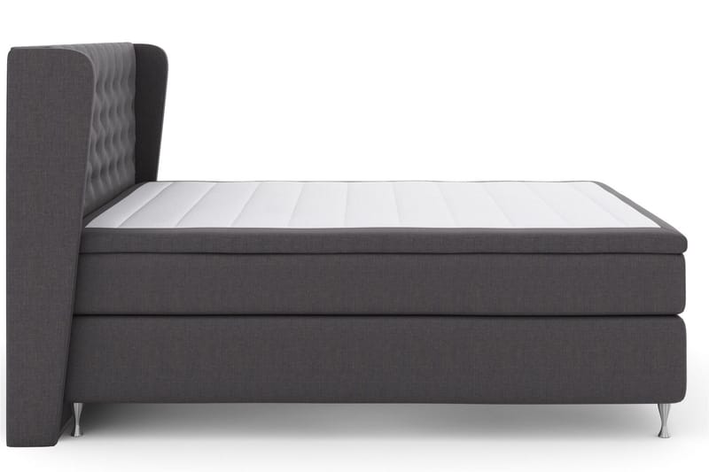 Select No 6 Komplett Sängpaket 180x200 Fast Watergel - Mörkgrå/Silver - Möbler - Sovrum - Sängar - Komplett Sängpaket