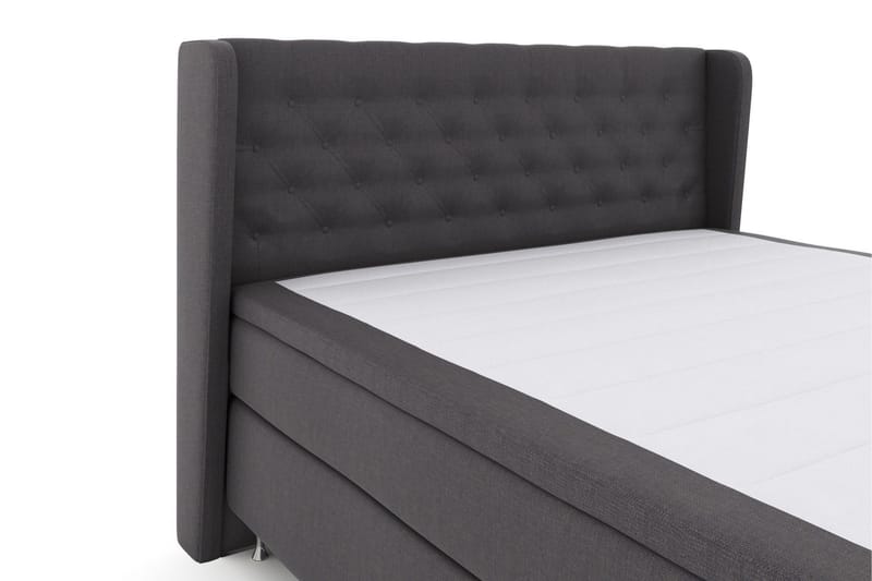 Select No 6 Komplett Sängpaket 180x200 Fast Watergel - Mörkgrå/Silver - Möbler - Sovrum - Sängar - Komplett Sängpaket
