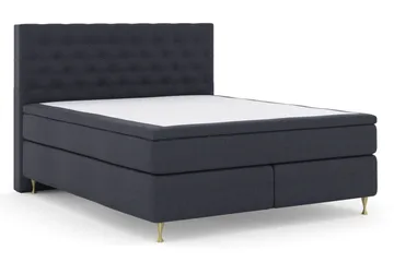 Select No 6 Komplett Sängpaket 180x200 Medium Latex/Memory - Blå/Guld - Möbler - Sovrum - Sängar - Komplett Sängpaket
