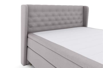 Select No 6 Komplett Sängpaket 210x210 Fast Memory/Pocket - Ljusgrå/Metall V-form - Möbler - Sovrum - Sängar - Komplett Sängpaket