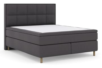 Select No 6 Komplett Sängpaket 210x210 Medium Watergel - Mörkgrå/Koppar - Möbler - Sovrum - Sängar - Komplett Sängpaket