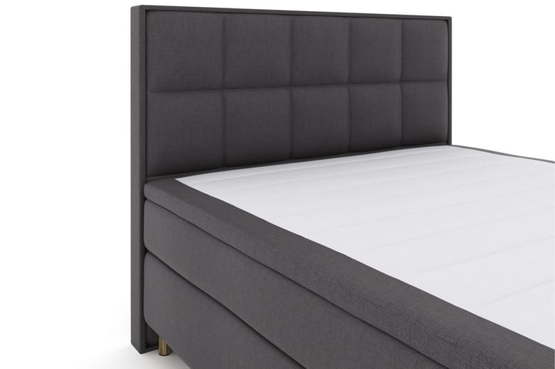 Select No 6 Komplett Sängpaket 210x210 Medium Watergel - Mörkgrå/Koppar - Möbler - Sovrum - Sängar - Komplett Sängpaket