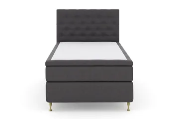Select No 6 Kontinentalsäng 120x200 Fast Memory/Pocket - Mörkgrå/Guld - Möbler - Sovrum - Sängar - Kontinentalsängar