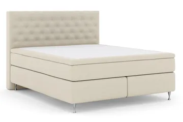 Select No 6 Kontinentalsäng 180x200 Fast Memory/Pocket - Beige/Silver - Möbler - Sovrum - Sängar - Kontinentalsängar