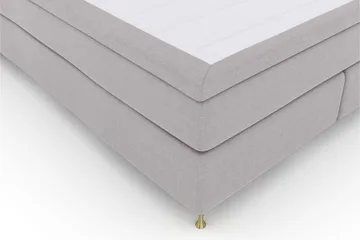 Select No 6 Kontinentalsäng 180x200 Fast/Medium Latex/Memory - Ljusgrå/Guld - Möbler - Sovrum - Sängar - Kontinentalsängar