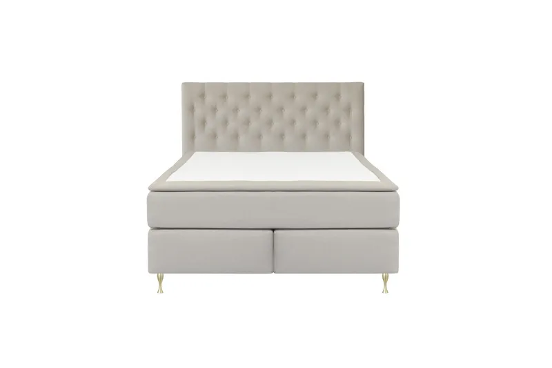 Select No 6 Kontinentalsäng 210x210 Fast/Medium Latex/Memory, Beige/Guld