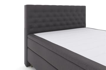 Select No 6 Kontinentalsäng 210x210 F/M Memory/Pocket - Mörkgrå/Metall V-Form - Möbler - Sovrum - Sängar - Kontinentalsängar