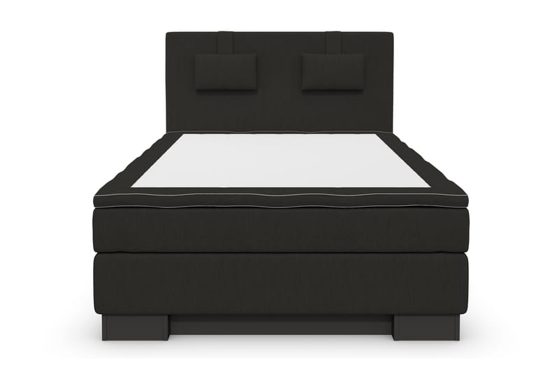 SINNEBO Sängpaket 120 Svart/Svart Sockel - Kontinentalsängar - Komplett Sängpaket