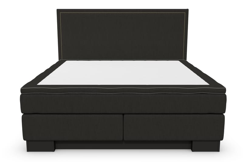 SINNEBO Sängpaket 160x200 SURI Sänggavel Rak Svart - Komplett Sängpaket - Kontinentalsängar