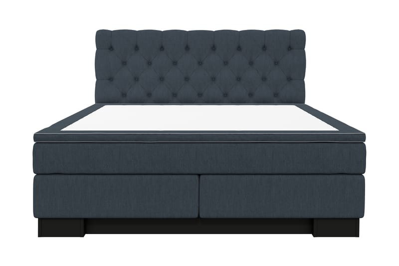 SINNEBO Sängpaket 210x210 Mörkblå - Komplett Sängpaket - Kontinentalsängar