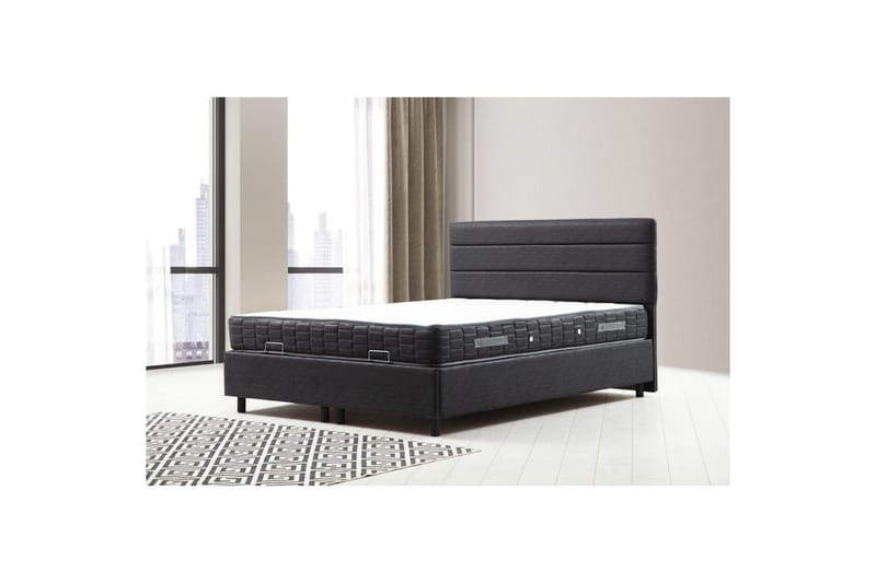 Sonyi Komplett Sängpaket 160x200 cm - Antracit - Möbler - Sovrum - Sängar - Komplett Sängpaket