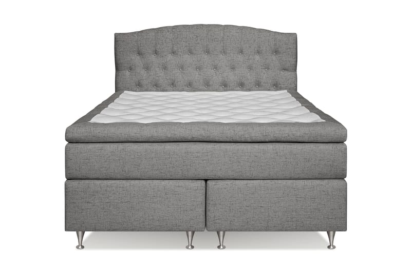 STACIA Kontinentalsäng 160x200 Medium Grå - Grå - Kontinentalsängar - Dubbelsängar