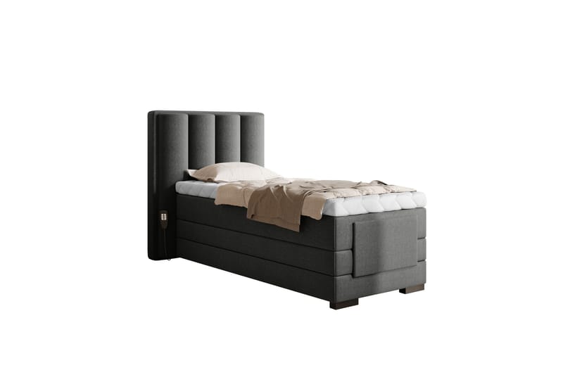 Banti Ställbar Kontinentalsäng 90x200 cm - Grå - Möbler - Sovrum - Sängar - Ställbara sängar