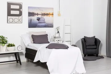 Detroit Ställbar Säng 90x200 cm Höj och sänkbar - Svart - Möbler - Sovrum - Sängar - Ställbara sängar