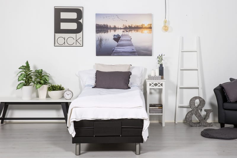 Detroit Ställbar Säng 90x200 cm Höj och sänkbar - Svart - Möbler - Sovrum - Sängar - Ställbara sängar